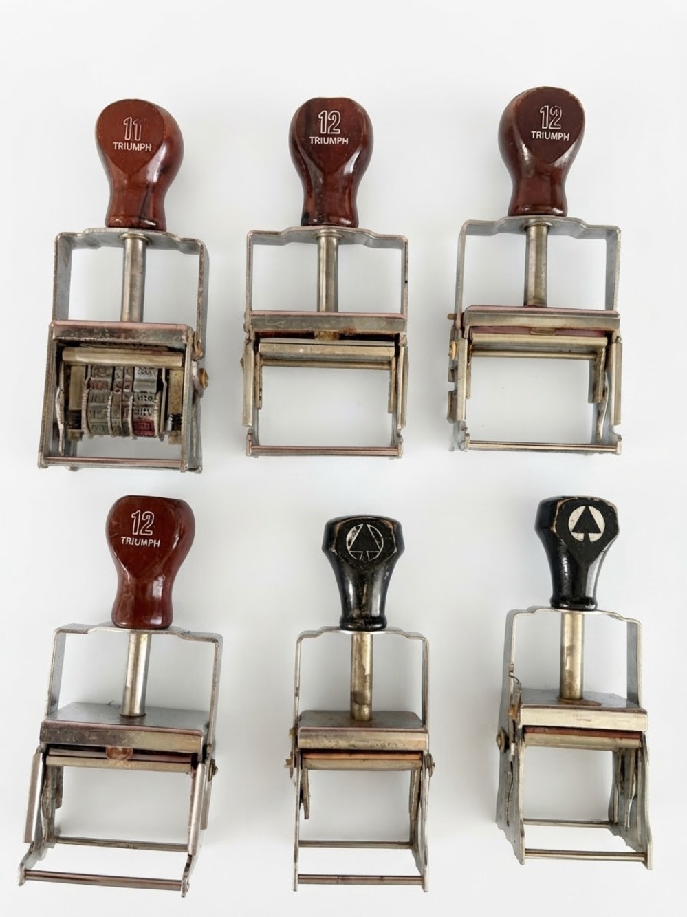 Lot of 6 Vintage Triumph Band Date & Numbering Stamps USA